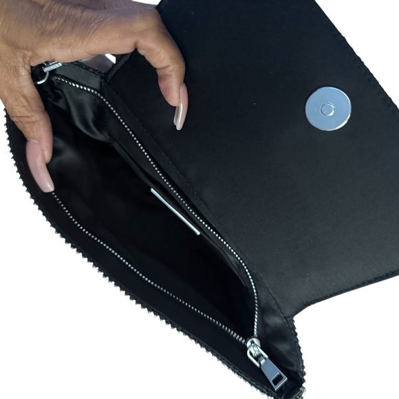 INC international concepts,Baguette Elegant Pewter Chain Shoulder Bag - Picture 3 of 6